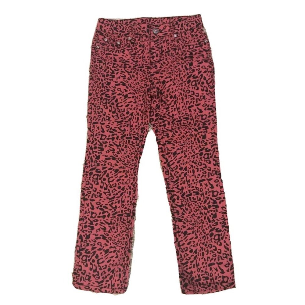 Sonoma Girls Pink Cheetah Jeans 6X New with Tags Jeweled Blingy Pockets Fun Cute